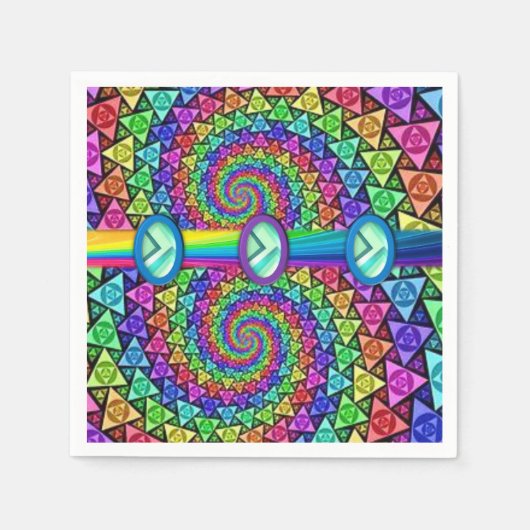 Papier Napkins Colorful Servet (Voorkant)