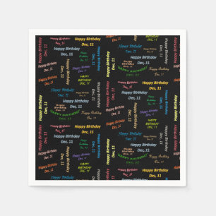 Papier Napkins December, 11 zondag Servet