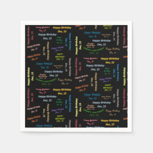 Papier Napkins December, 15 oktober Servet