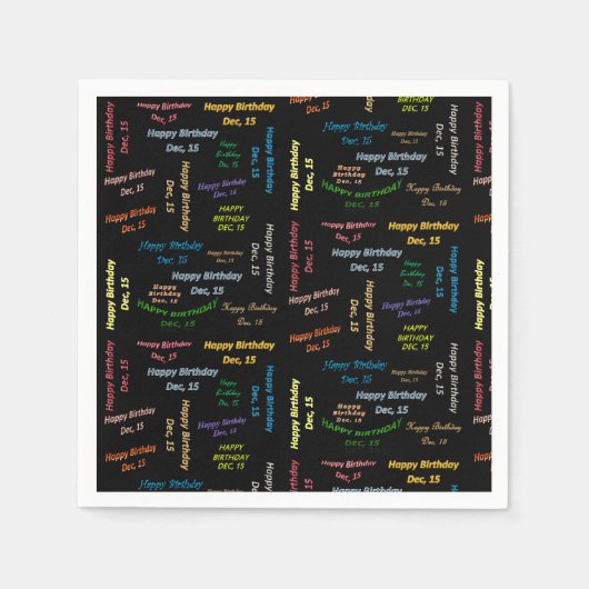 Papier Napkins December, 15 oktober Servet (Voorkant)