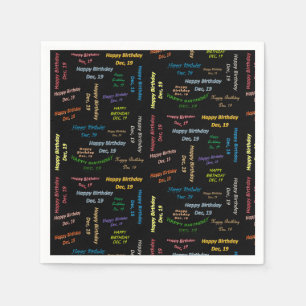 Papier Napkins December, 19 zondag Servet