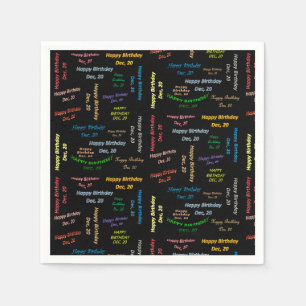 Papier Napkins December, 20 zondag Servet