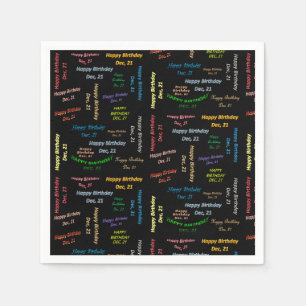 Papier Napkins December, 21 zondag Servet