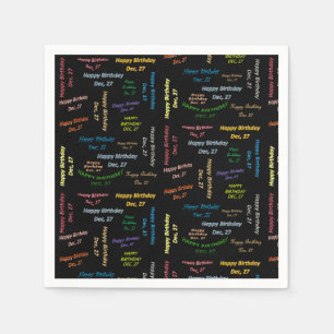 Papier Napkins December, 27 zondag Servet