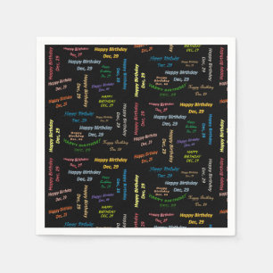 Papier Napkins December, 29 zondag Servet