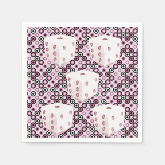 Papier Napkins Dice Servet (Voorkant)