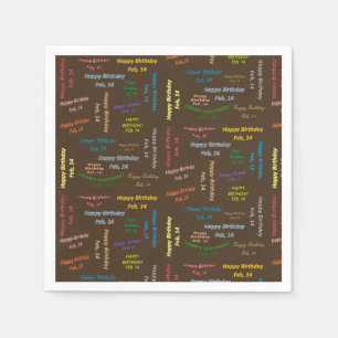 Papier Napkins Februari, 14 Dag Servet