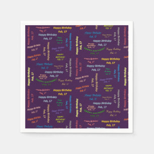Papier Napkins Februari, 17 Dag Servet
