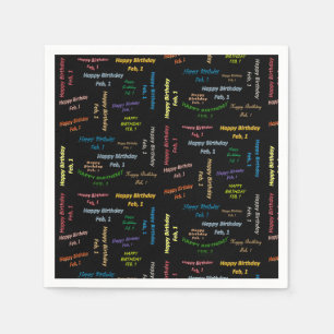 Papier Napkins Februari, 1 Dag Servet