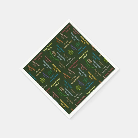 Papier Napkins Februari, 22 Dag Servet (Hoek)