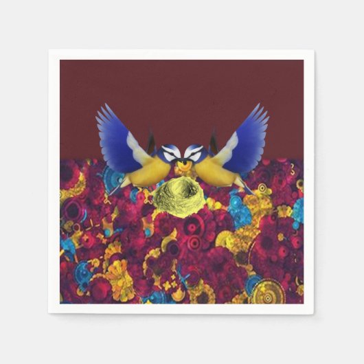 Papier Napkins Floral Servet (Voorkant)