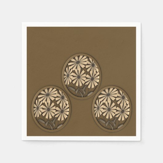 Papier Napkins Floral Servet (Voorkant)