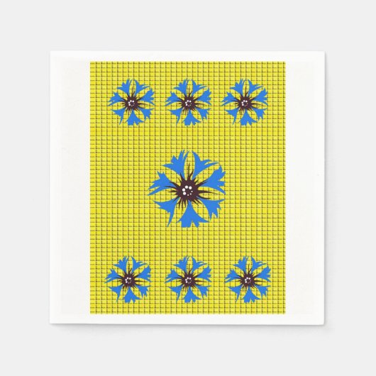 Papier Napkins Floral Servet (Voorkant)