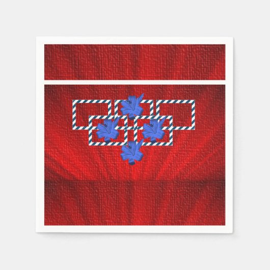 Papier Napkins Floral Servet (Voorkant)