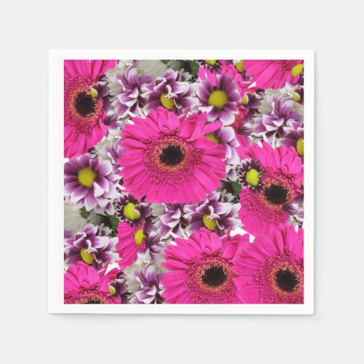 Papier Napkins Floral Servet (Voorkant)