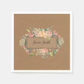 Papier Napkins, Floral Servet (Voorkant)