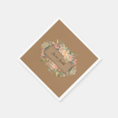 Papier Napkins, Floral Servet (Hoek)