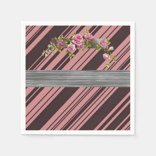 Papier Napkins Floral Servet (Voorkant)