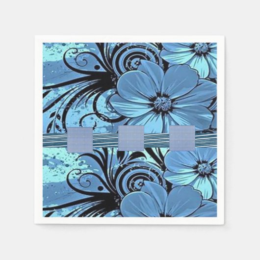 Papier Napkins Floral Servet (Voorkant)
