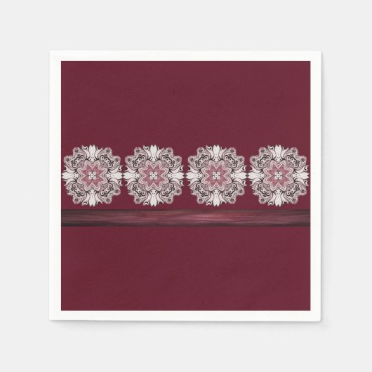 Papier Napkins Floral Servet (Voorkant)