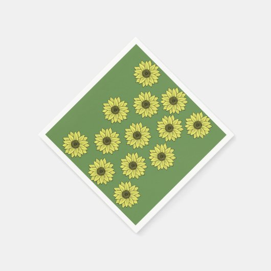 Papier Napkins Floral Servet (Hoek)
