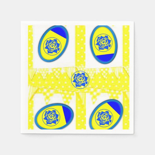 Papier Napkins Floral Servet (Voorkant)