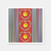 Papier Napkins Floral Servet (Voorkant)