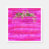 Papier Napkins Floral Servet (Voorkant)