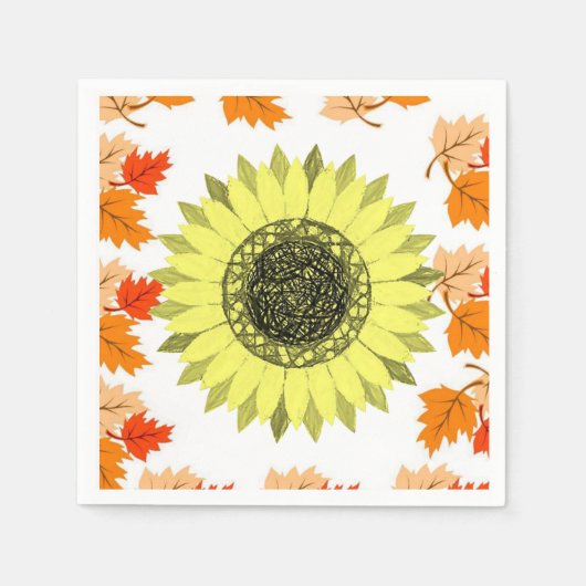 Papier Napkins Floral Servet (Voorkant)