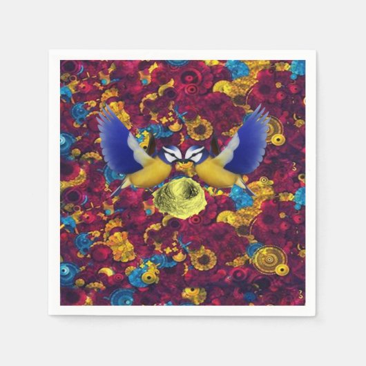 Papier Napkins Floral Servet (Voorkant)