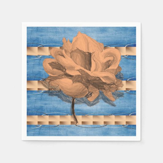 Papier Napkins Floral Servet (Voorkant)