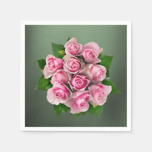 Papier Napkins Floral Servet (Voorkant)