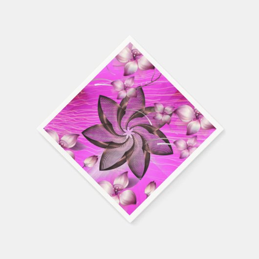 Papier Napkins Floral Servet (Hoek)