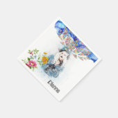 Papier Napkins, Floral Victoriaans Servet (Hoek)