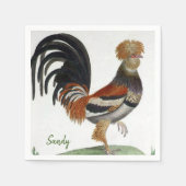 Papier Napkins, Franse vogel Servet (Voorkant)