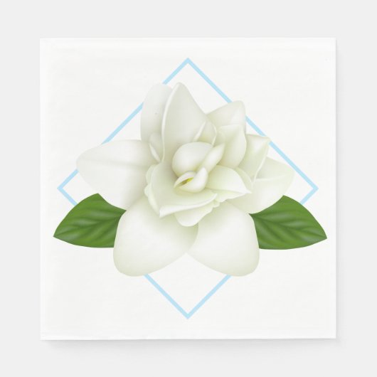 Papier Napkins-Gardenia Napkins Servet (Voorkant)