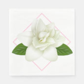 Papier Napkins-Gardenia Napkins Servet (Voorkant)