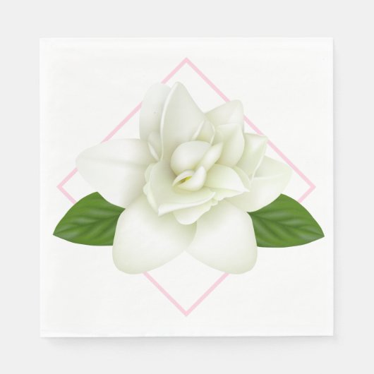 Papier Napkins-Gardenia Servet (Voorkant)