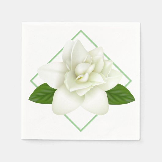 Papier Napkins-Gardenia Servet (Voorkant)