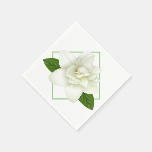 Papier Napkins-Gardenia Servet (Hoek)