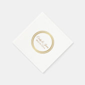 Papier-Napkins-Gold-buitencirkel Servet (Hoek)