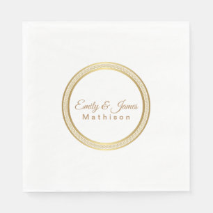 Papier Napkins-Gold-eternal Circle Napkins Servet