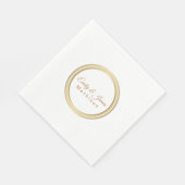 Papier Napkins-Gold-eternal Circle Napkins Servet (Hoek)