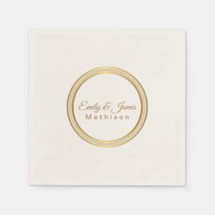 Papier Napkins-Gold-eternal Circle Napkins Servet