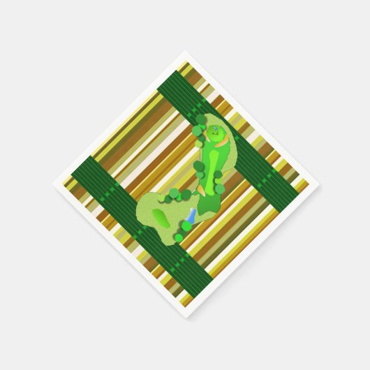 Papier Napkins Golf Servet (Hoek)