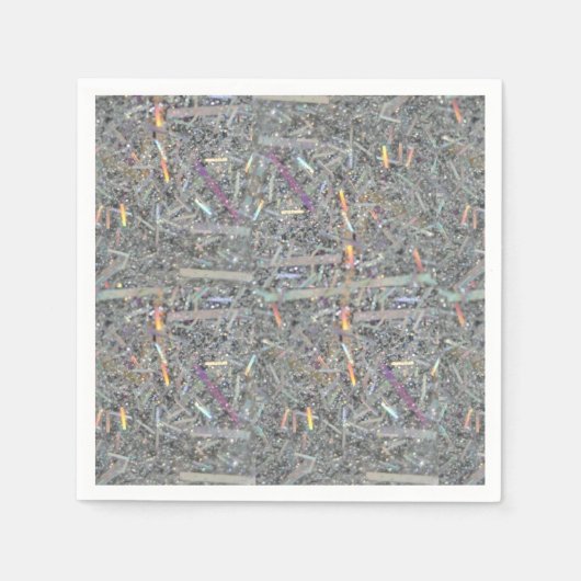 Papier Napkins, grijs Napels Servet (Voorkant)