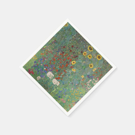 PAPIER NAPKINS : GUSTAV KLIMT : BOERDERIJ GARDEN SERVET (Hoek)