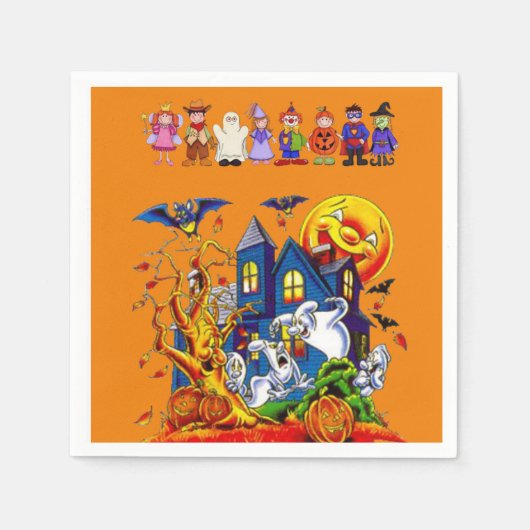 Papier Napkins Halloween Servet (Voorkant)