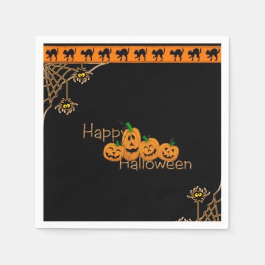 Papier Napkins Halloween Servet (Voorkant)