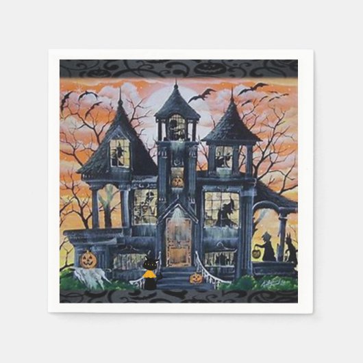 Papier Napkins Halloween Servet (Voorkant)